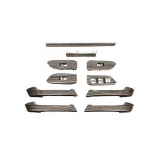 Tummat puukuvioiset sisustapaneelin koristeosat (sarja) Toyota Land Cruiser Prado 150 2009–2023 kuva 1