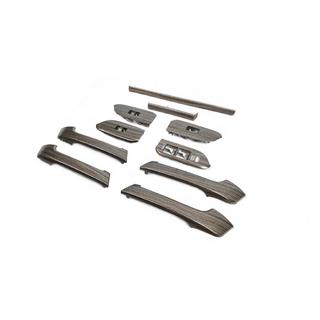 Tummat puukuvioiset sisustapaneelin koristeosat (sarja) Toyota Land Cruiser Prado 150 2009–2023 kuva 2
