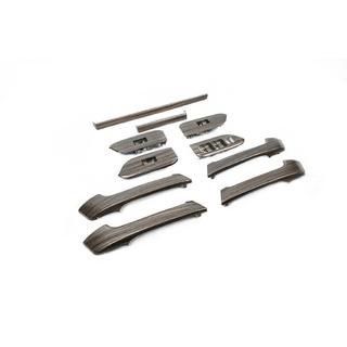 Tummat puukuvioiset sisustapaneelin koristeosat (sarja) Toyota Land Cruiser Prado 150 2009–2023 kuva 3
