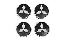 Mitsubishi Vanteiden keskikapselit mustat mit5955tur-b (59 mm x 55 mm, 4 kpl) kuva 1