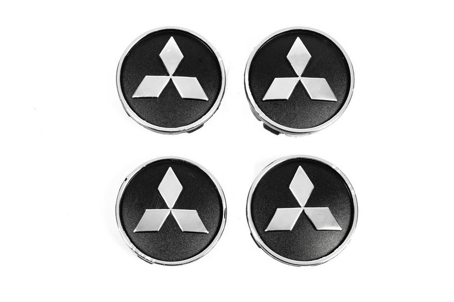 Mitsubishi Vanteiden keskikapselit mustat mit5955tur-b (59 mm x 55 mm, 4 kpl) Image