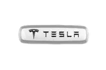 Tesla Alumiininen embleemi automattoihin (1 kpl) kuva 1