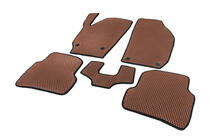 Skoda Fabia 2007–2014 EVA-auton matot (ruskea) kuva 2