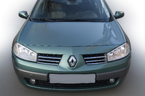 Renault Megane II 2004–2009 Etusäleikön listat (malli 2004-2006, 6 kpl, ruostumaton teräs) Carmos - turkkilainen teräs kuva 1