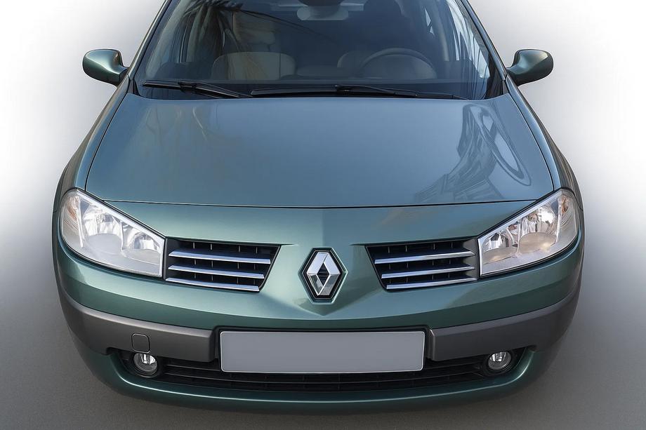 Renault Megane II 2004–2009 Etusäleikön listat (malli 2004-2006, 6 kpl, ruostumaton teräs) Carmos - turkkilainen teräs Image