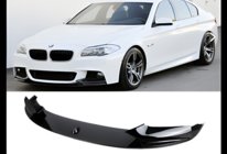 BMW 5-sarja F10/F11 2010–2016 Etupuskurin lip-spoileri DPT Lip V-1 (M-Performance, kiiltävä musta) kuva 2