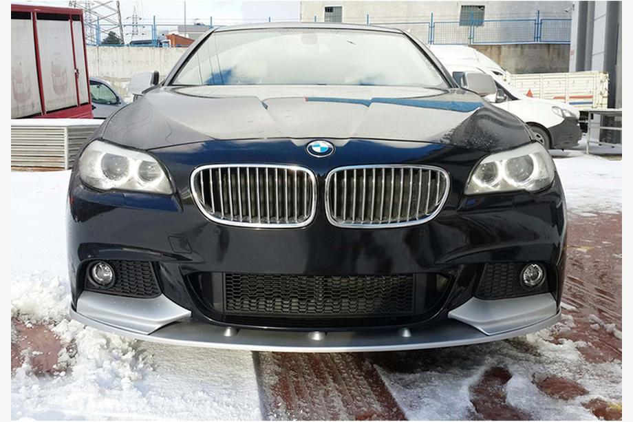 BMW 5-sarja F10/F11 2010–2016 Etupuskurin lippa DPT Lip V-2 (M-Performance, kiiltävän musta) Kuva 5