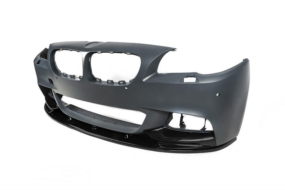 BMW 5-sarja F10/F11 2010–2016 Etupuskurin lippa DPT Lip V-2 (M-Performance, kiiltävän musta) Kuva 12