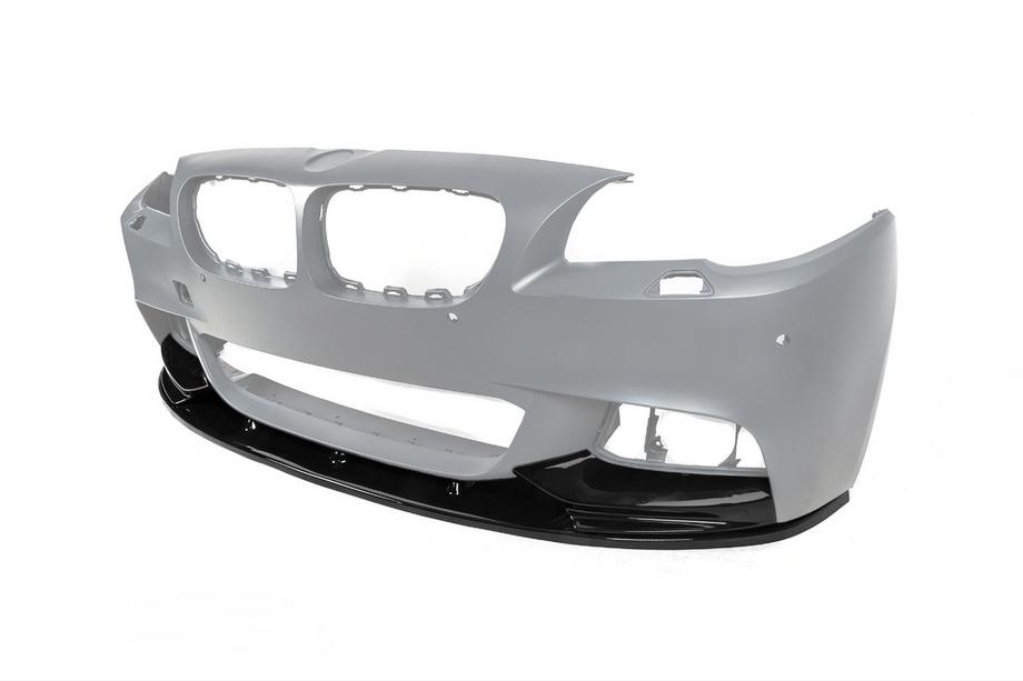 BMW 5-sarja F10/F11 2010–2016 Etupuskurin lippa DPT Lip V-2 (M-Performance, kiiltävän musta) Kuva 9