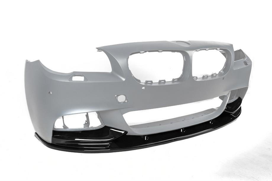 BMW 5-sarja F10/F11 2010–2016 Etupuskurin lippa DPT Lip V-2 (M-Performance, kiiltävän musta) Kuva 8
