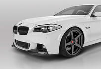 BMW 5-sarja F10/F11 2010–2016 Etupuskurin lip spoiler DPT Lip V-3 (M-Performance, kiiltävä musta) kuva 1