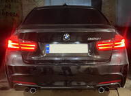 BMW 3-sarja F30/F31 2012–2019 Takadiffuusori DPT V-3 (M Performance, kiiltävä musta) kuva 3