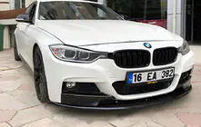 BMW 3-sarja F30/F31 2012–2019 DPT Lip etupuskurin lip-spoileri (M-Performance, kiiltävä musta) kuva 1