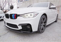 BMW 3-sarja F30/F31 2012–2019 DPT Lip V-1 etupuskurin lip spoileri (M3, kiiltävä musta) kuva 6