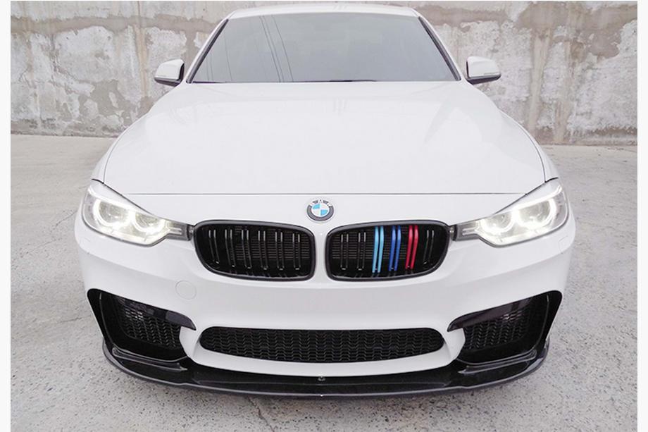 BMW 3-sarja F30/F31 2012–2019 DPT Lip V-1 etupuskurin lip spoileri (M3, kiiltävä musta) Image