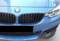 BMW 4-sarja F32/F33/F36 2012–2020 Etupuskurin lipa DPT Flap V-1 (M-Technic, kiiltävä musta) kuva 5
