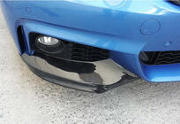 BMW 4-sarja F32/F33/F36 2012–2020 Etupuskurin lipa DPT Flap V-1 (M-Technic, kiiltävä musta) kuva 6