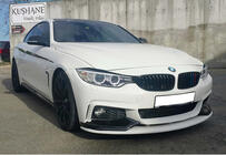 BMW 4-sarja F32/F33/F36 2012–2020 Etupuskurin lip-spoileri DPT LIP V-3 (M-Sport, kiiltomusta) kuva 1
