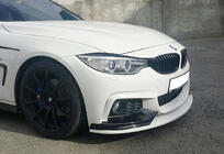 BMW 4-sarja F32/F33/F36 2012–2020 Etupuskurin lip-spoileri DPT LIP V-3 (M-Sport, kiiltomusta) kuva 3