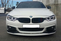 BMW 4-sarja F32/F33/F36 2012–2020 Etupuskurin lip-spoileri DPT LIP V-3 (M-Sport, kiiltomusta) kuva 4