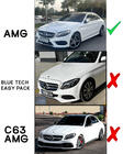 Mercedes C-class W205 2014–2021 Etupuskurin lipa DPT V1 (2014-2018, vain AMG-Line, kiiltävä musta) kuva 3