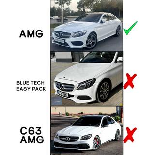 Etupuskurin lipa DPT V1 (2014-2018, vain AMG-Line, kiiltävä musta) Mercedes C-сlass W205 2014–2021 kuva 3