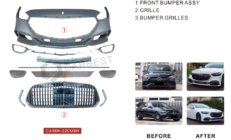 Mercedes C-sarja W206 2022– Etupuskuri koottuna (Maybach) kuva 2
