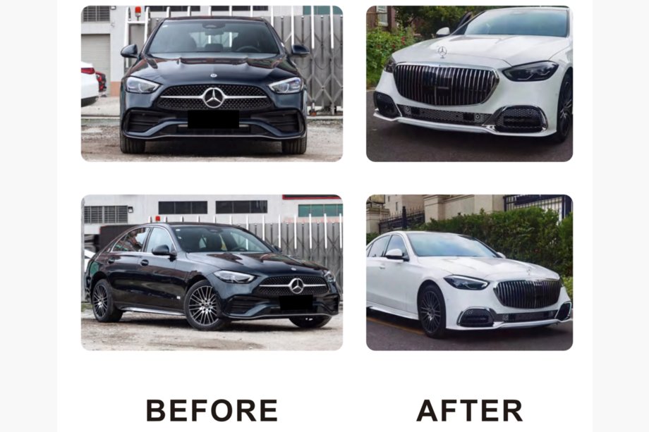 Mercedes C-sarja W206 2022– Etupuskuri koottuna (Maybach) Image