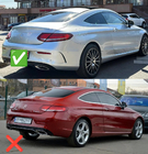 Mercedes C-class W205 2014–2021 Korisarja diffuusorilla Coupe (AMG C63-designs 2018-2021) kuva 3