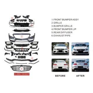 Korisarja diffuusorilla Coupe (AMG C63-designs 2018-2021) kuva 2