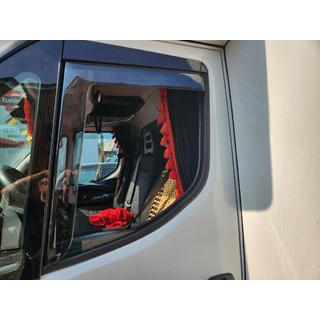 Tuuliohjaimet, upotettavat (puoliläpinäkyvät, 2 kpl, Cagatay) Iveco Daily 2014– kuva 1