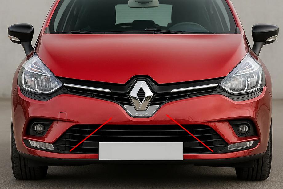 Renault Clio IV 2012–2019 Carmos etuembleemin kehys (ruostumaton teräs) Image
