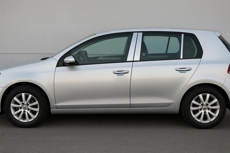 Volkswagen Golf 6 2008–2014 Ovipilarien koristelistat (6 kpl, ruostumaton teräs) Image