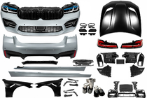 BMW 5-sarja G30/G31 2017–2023 Facelift-korisarja konepellillä ja lokasuojilla (muunnos M5 Competition 2021) kuva 2