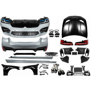Facelift-korisarja konepellillä ja lokasuojilla (muunnos M5 Competition 2021) BMW 5-sarja G30/G31 2017–2023 kuva 2