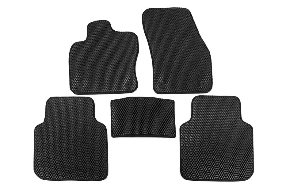 Volkswagen Tiguan 2016–2023 EVA-auton matot (Allspase, 2 riviä, musta) Image