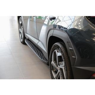 Sivuportaat Shining Black (2 kpl, alumiini) Hyundai Tucson NX4 2021– kuva 1