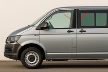 Volkswagen T6 2015–2024 Kromiset ovipilarisuojat EuroCap kuva 1