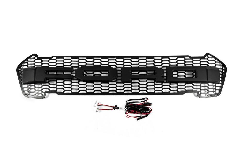 Ford Ranger 2011–2022 Etusäleikkö (2015-2018, musta, LED) Image