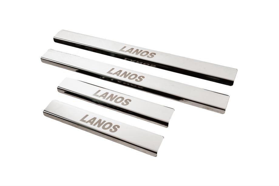 Daewoo Lanos 1998–2017 Carmos V3 kynnyslistat (4 kpl, ruostumaton teräs) Kuva 2