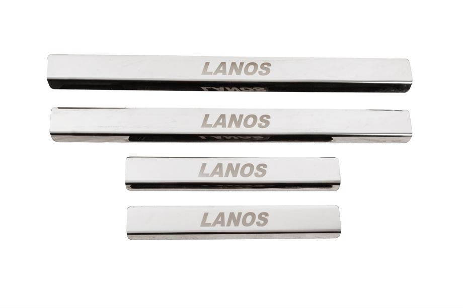 Chevrolet Lanos 1998–2017 Kynnyslistat (Carmos V3, ruostumaton teräs) Image