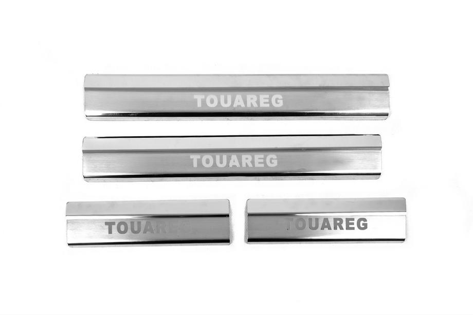 Volkswagen Touareg 2010–2018 Kynnyslistat Carmos V2 (4 kpl, ruostumaton teräs) Image