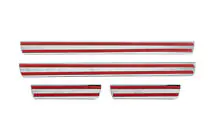 Mitsubishi Lancer 9 2004–2008 Carmos V3 kynnyslistat (4 kpl, ruostumaton teräs) kuva 3