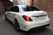 Mercedes C-class W205 2014–2021 Takadiffuusori pakoputkenpäillä (C63-design 2014-2018) kuva 1