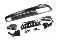 Mercedes C-class W205 2014–2021 Takadiffuusori pakoputkenpäillä (C63-design 2014-2018) kuva 3