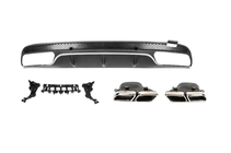 Mercedes C-class W205 2014–2021 Takadiffuusori pakoputkenpäillä (C63-design 2014-2018) kuva 2