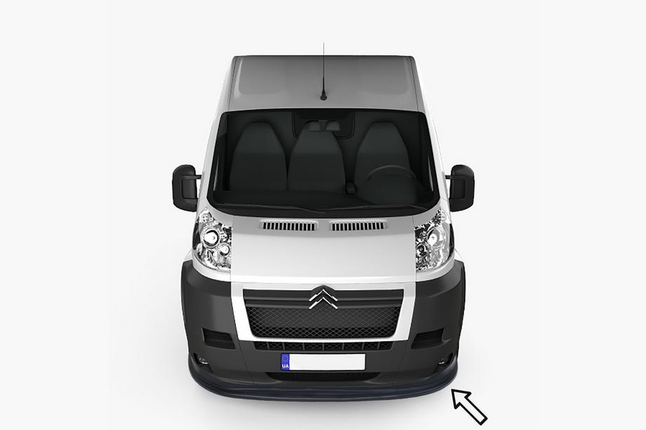 Citroen Jumper 2007–2025 Etupuskurin lipa ESA (2006-2013, musta) Image
