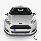 Ford Fiesta 2017– ESA etupuskurin lip-spoileri (musta) kuva 1