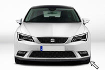 Seat Leon 2013–2020 ESA etupuskurin lip-spoileri (musta) kuva 1