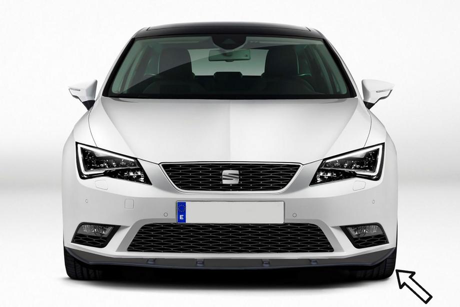 Seat Leon 2013–2020 ESA etupuskurin lip-spoileri (musta) Image